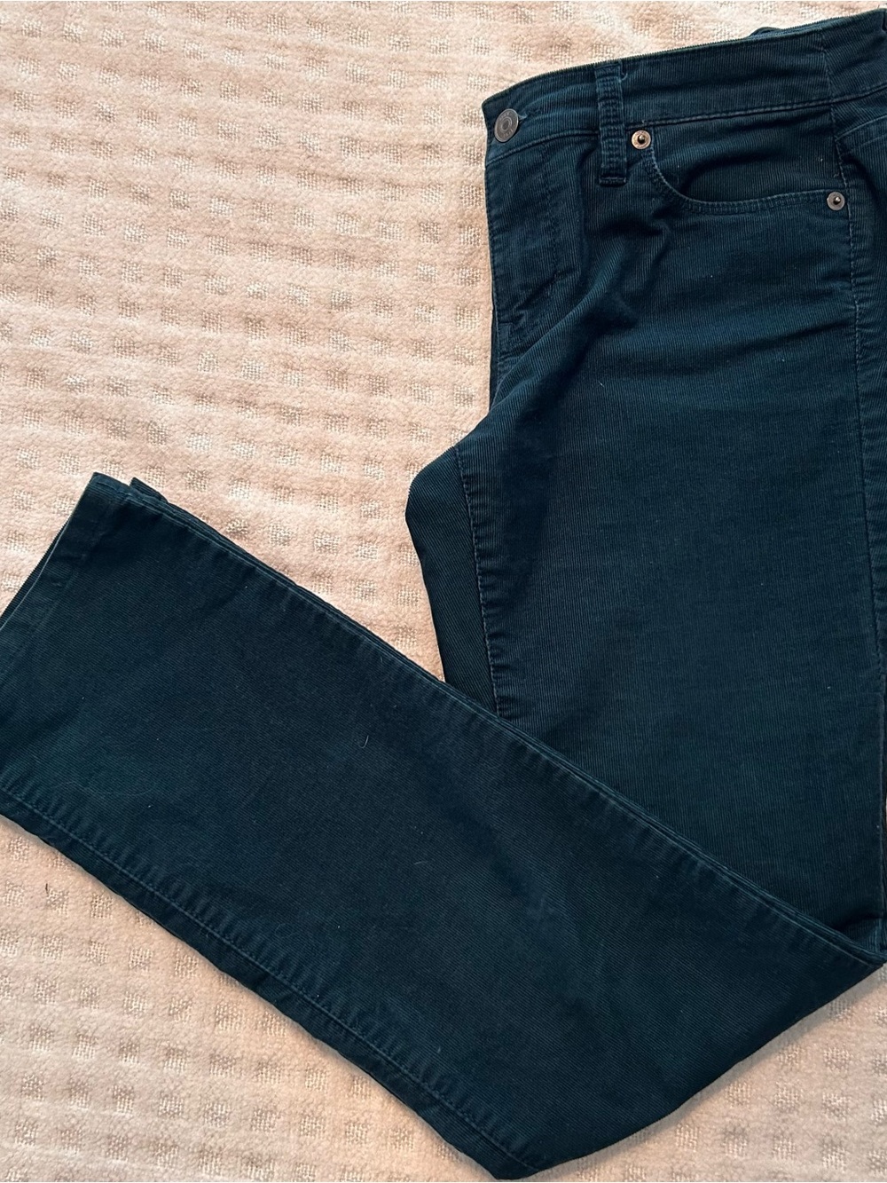 LOFT Women's Dark Teal Chinos Modern Straight Size 4P